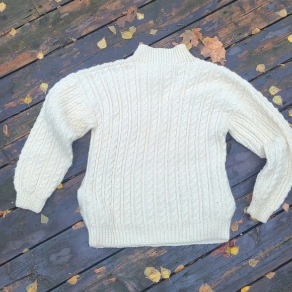 Hand Knit  Cable Knit Sweater - Picture 3 of 10